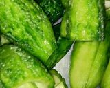 A picture of step 2 of Karela Bitter gourd.