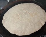 A picture of step 7 of Baingan bharta & Jowar bhakri.
