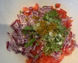 A picture of step 2 of Spicy veggie nachos.