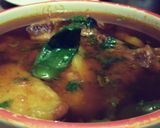 A picture of step 4 of Aloo gosht.