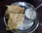A picture of step 5 of Jowar dosa.