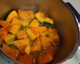A picture of step 3 of Simmerd japanese squash for the winter solstice.