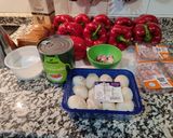Foto del paso 1 de la receta: Pimientos rellenos al horno con arroz