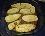 Foto del paso 5 de la receta: Pastel de calabacín relleno y gratinado al horno
