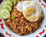 Foto langkah ke 3 dari resep Nasi Goreng Telur Bumbu Balado.