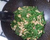 Une image de l'étape 3 de Haricots vert aux oeufs.