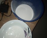 A picture of step 3 of Sinasir (Rice pancakes).