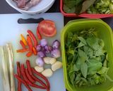 Foto langkah ke 2 dari resep Nasi Bakar Cumi Asin.