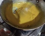 A picture of step 1 of Besan Barfi.