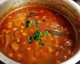 A picture of step 6 of Chana and Potato Masala.