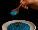 Foto del passaggio 9 della ricetta Risotto Blu con Spirulina e Agrumi