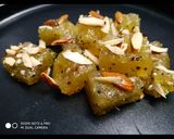 A picture of step 6 of Natural Kiwi pulp Karachi halwa.