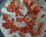 A picture of step 2 of Masala papad.