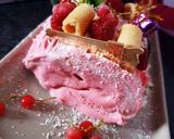 Une image de l'étape 12 de Bûche bavaroise de Noël aux framboises et verrines mousses aux framboises 😋#recettesdefete.