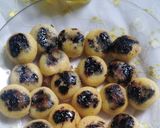 A picture of step 8 of Pancake poppers with chocolate filling.
