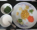 A picture of step 1 of Lemon Coriander corn soup & garlic chana.
