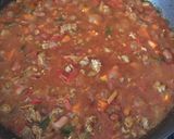 A picture of step 7 of Chili con Carne.
