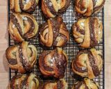 A picture of step 14 of Kanelbullar — Swedish cinnamon buns.