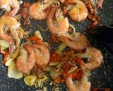 Foto langkah ke 5 dari resep Tumis udang pedas jakung (jagung kangkung).