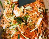 Hình bước làm 3 của món Cơm trộn hàn quốc
