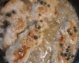 A picture of step 5 of Chicken Piccata.