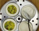 A picture of step 6 of Instant stuffed masala idli.