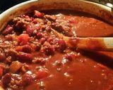A picture of step 5 of Landslide Chili.
