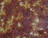 A picture of step 4 of Chicken Macon barbeque pizza.