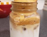 A picture of step 3 of Dalgona whipped coffee.