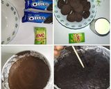 A picture of step 6 of Roasted Almond Oreo Cake.