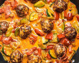 Ratatouille-padlizsános francia lecsó-fűszeres húsgombócokkal recept fázis 4 fotója