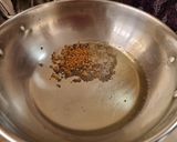A picture of step 1 of Cabbage sambharo (stir fry).