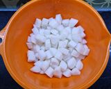 Hình bước làm 1 của món Kim chi cải thảo