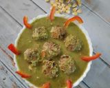 A picture of step 5 of Thai style veg Manchurian.