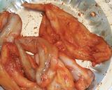 A picture of step 3 of Bombil fry.