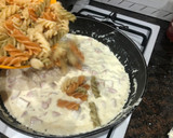Foto del paso 4 de la receta: Espirales de verduras en falsa carbonara y Frankfurt
