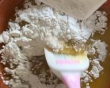 A picture of step 3 of Easter egg cookie on the pan.