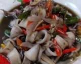 Foto langkah ke 6 dari resep Cumi asin cabe ijo.