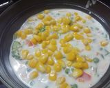 A picture of step 1 of Corn salad with roasted papad.