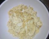 A picture of step 5 of Fried yam, shredded beef and scrambled eggs.