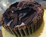 A picture of step 5 of Chocolate brownie cake with tea ☕️.