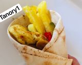 عکس مرحله 1 از دستور شاورما مرغ با نون لبنانی
