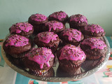 Muffins súper chocolatosos de remolacha y yogurt