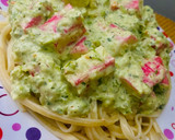 Foto del paso 7 de la receta: TALLARINES CON CREMA VERDE Y KANI KAMA 🤩🍜💯