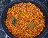 Foto del paso 5 de la receta: Garbanzos fritos...!!!Con Pimientos, jamón, Bacon y huevo 🍳