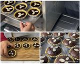 Foto langkah ke 6 dari resep Pie Brownies Mini Shiny Crust | Kulit Renyah Tanpa Telur.