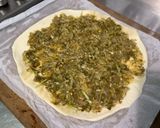 Une image de l'étape 5 de Tarte salée aux tomates, courgette, salami, mozzarella et brie de Meaux.