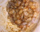 A picture of step 1 of Shrimp tacos with home-made guacamole and fresh cream sauce.