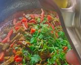 A picture of step 4 of Carrots and flat beens(valor) sabji.