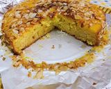 Foto do passo 1 de Bolo de laranja com cobertura de laranja e amêndoa